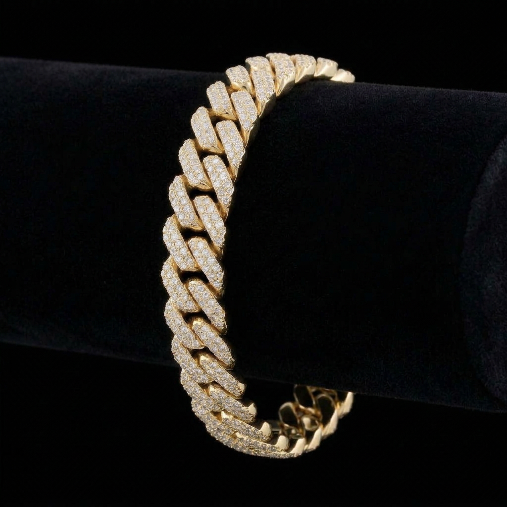 10mm Iced Cuban Bracelet