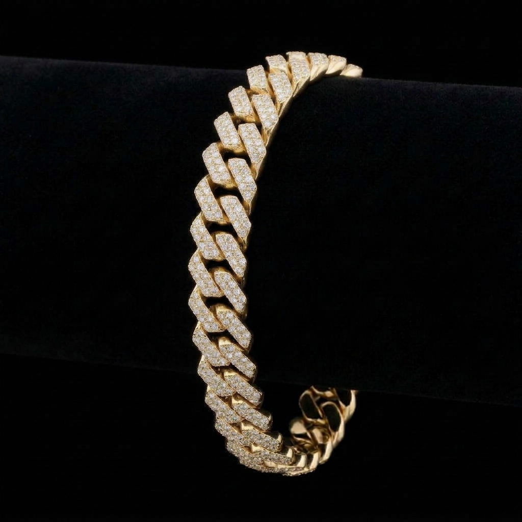 12mm Iced Cuban Bracelet