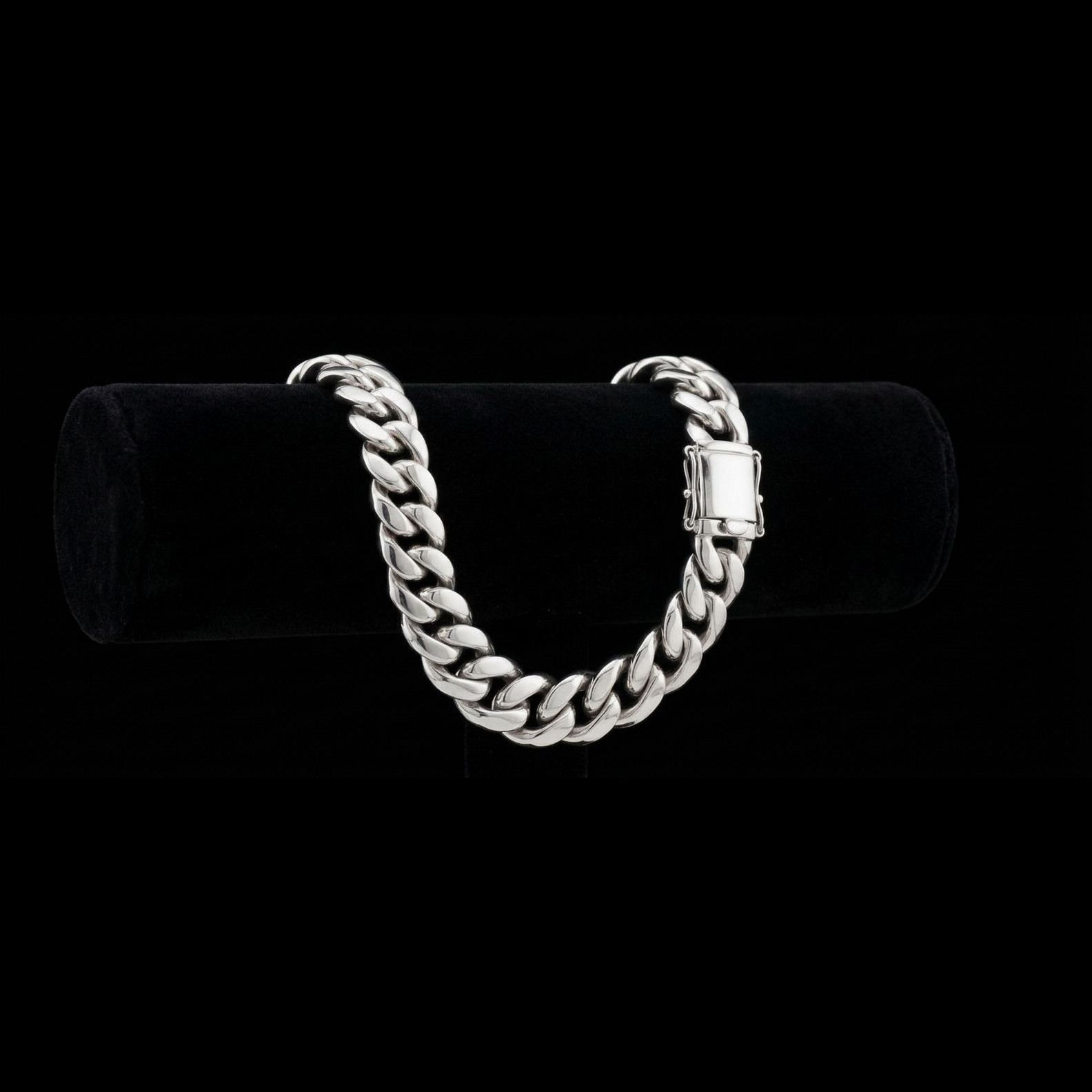 9mm Solid Miami Cuban Bracelet