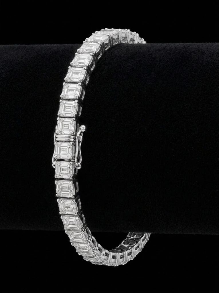Asscher Cut Tennis Bracelet