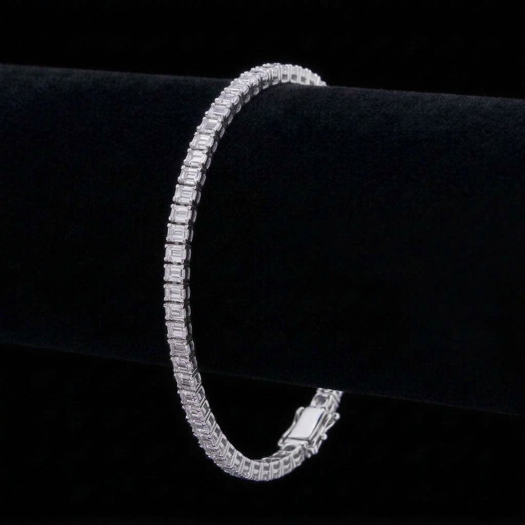 Emerald Cut Tennis Bracelet
