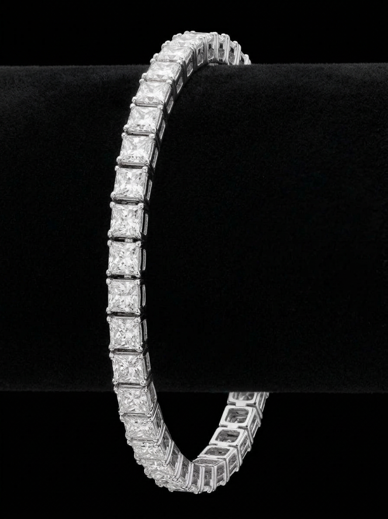 Princess Cut Tennis Bracelet