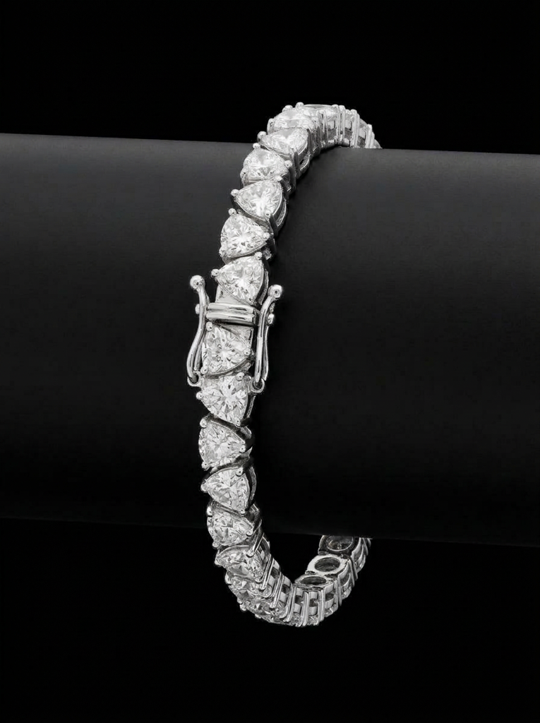 Trillion Cut Tennis Bracelet