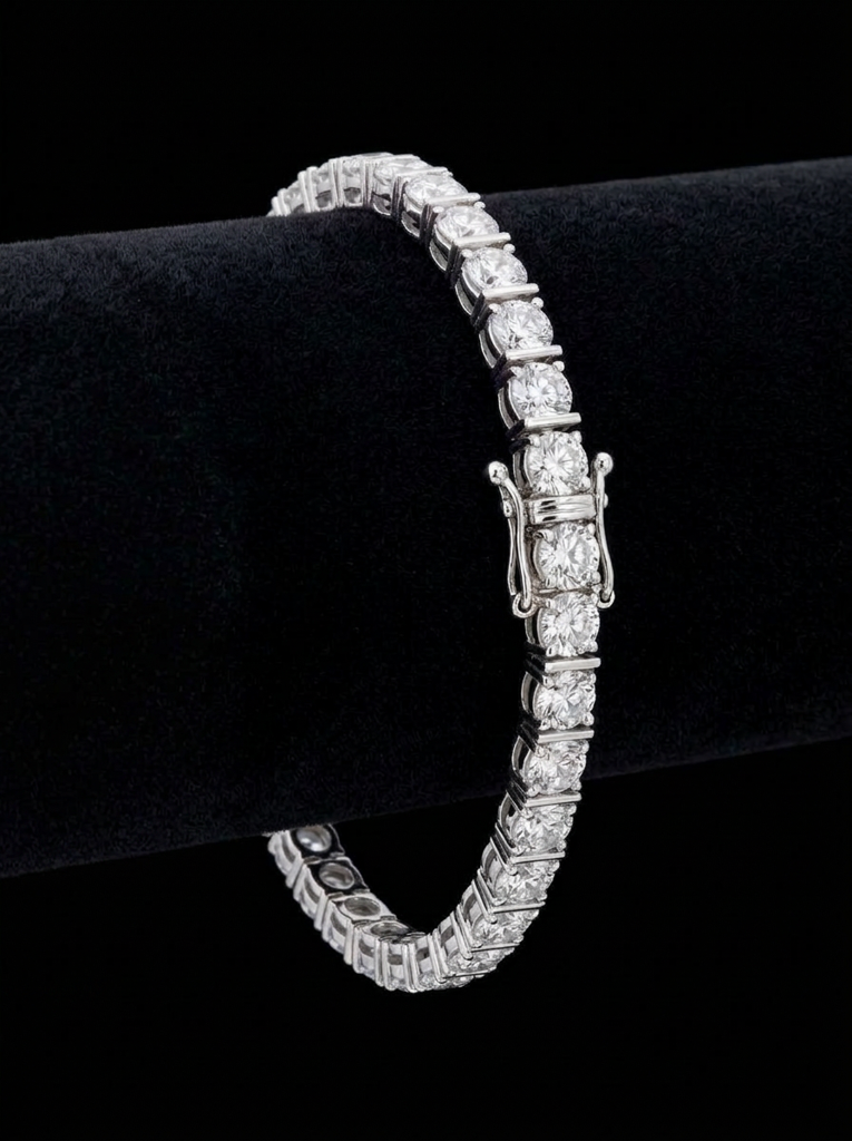 Bar-Set Tennis Bracelet
