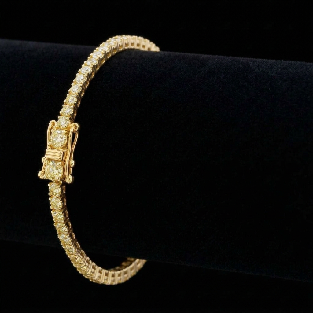 Canary Diamond Tennis Bracelet