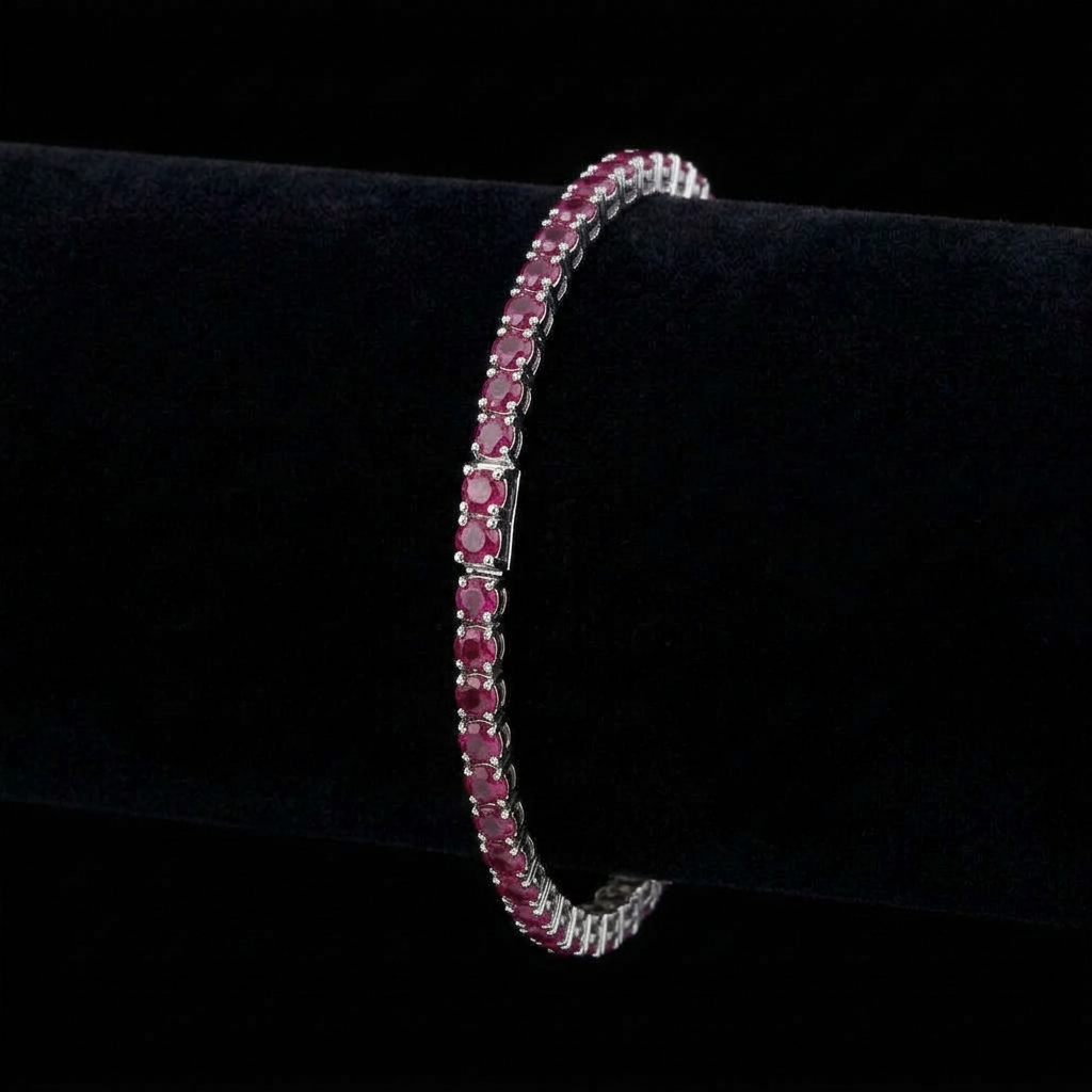 Ruby Tennis Bracelet