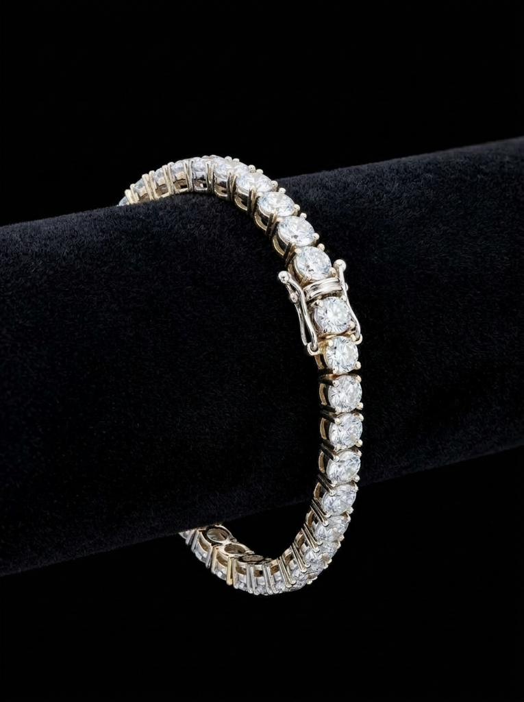 Two-Tone Tennis Bracelet
