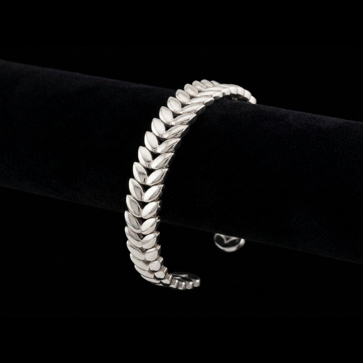Wheat Leaf Cuff Bracelet