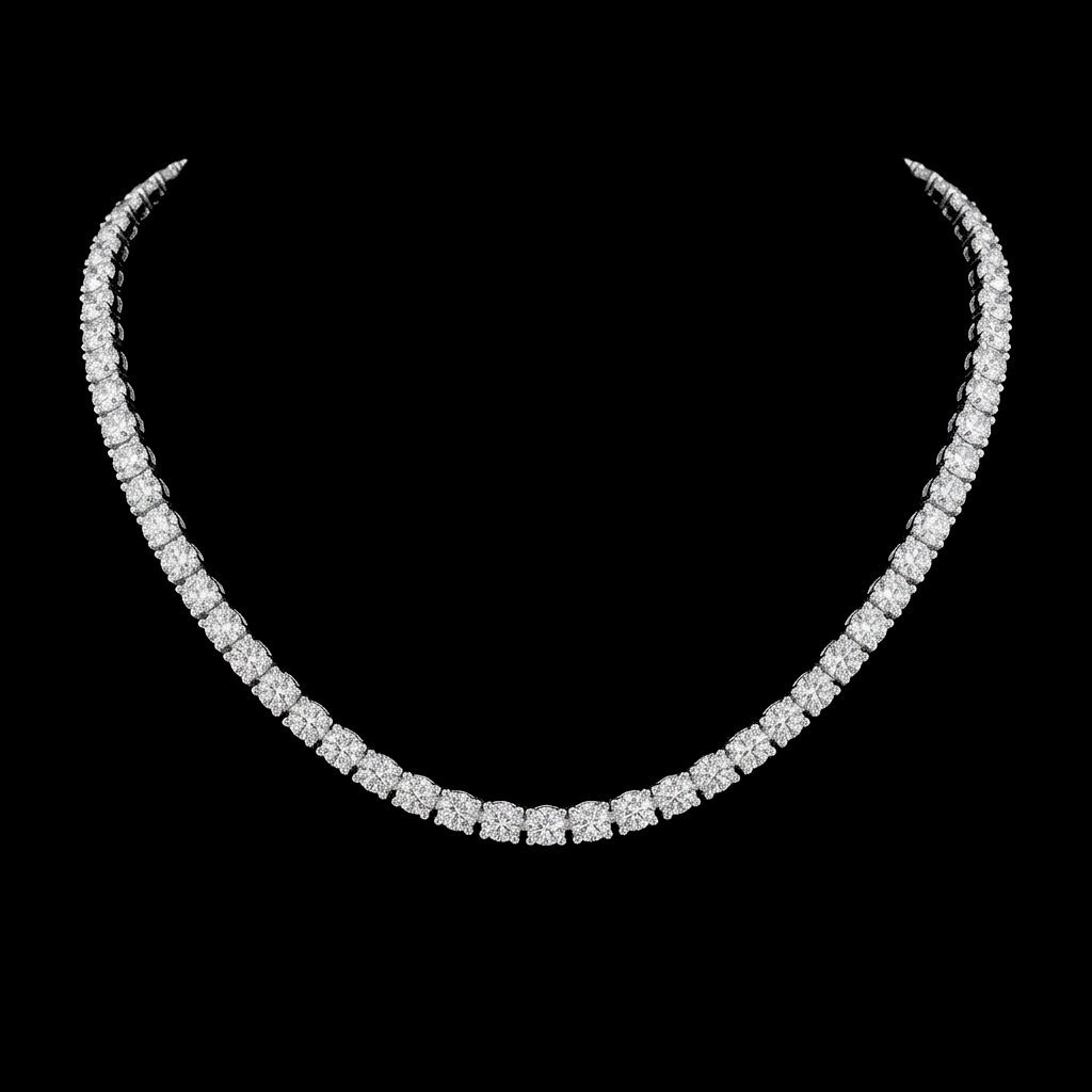 2mm Sterling Riviera Necklace