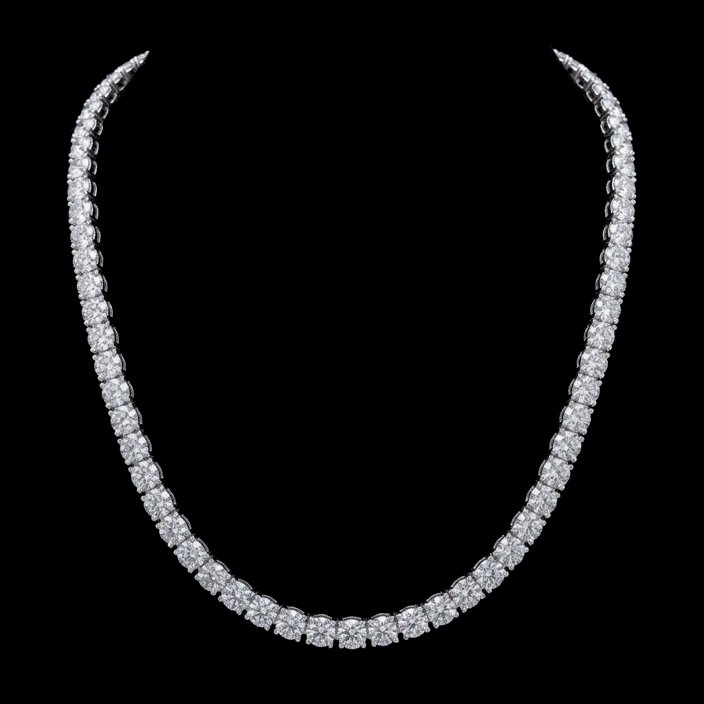 5mm Round Tennis Necklace
