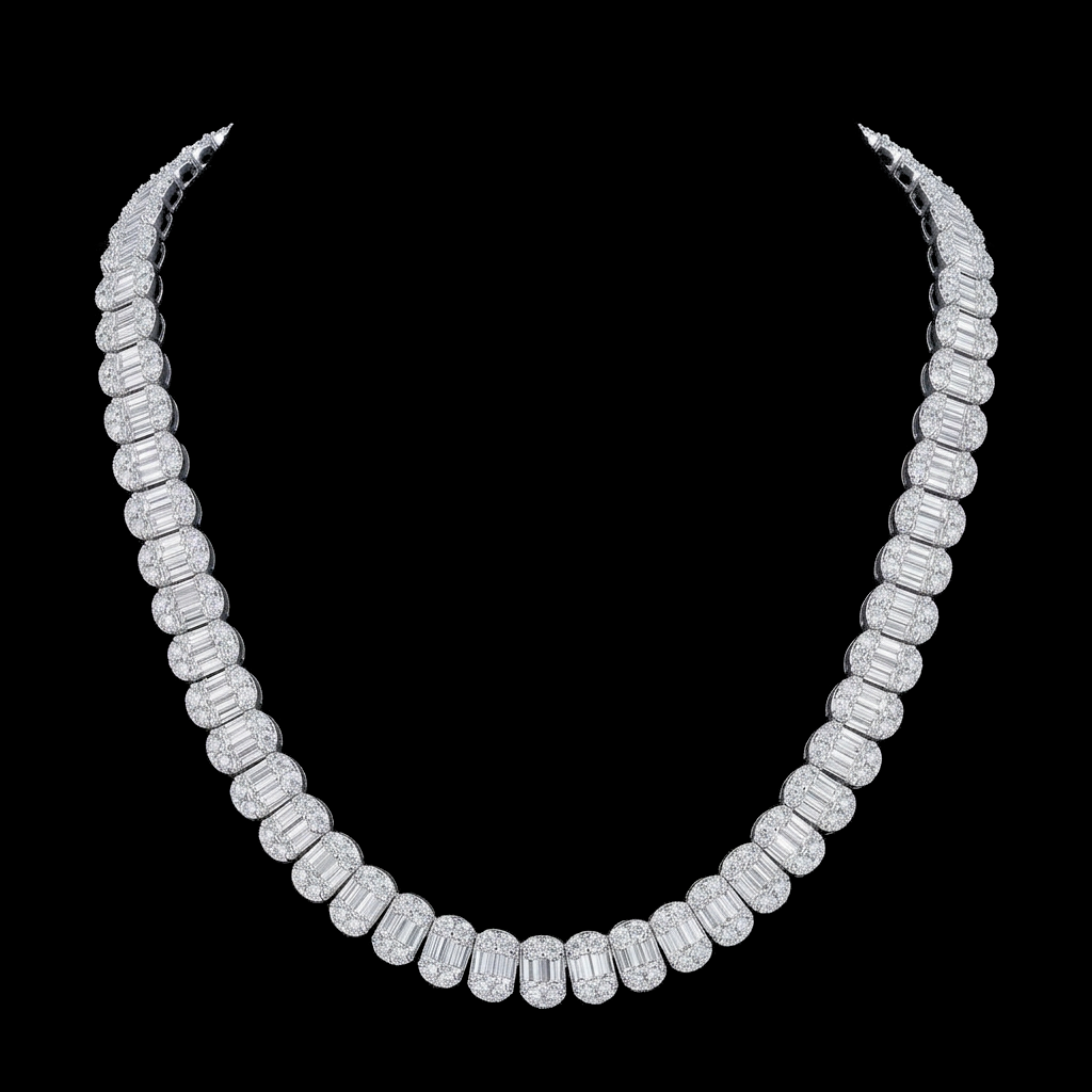 Baguette Tennis Chain