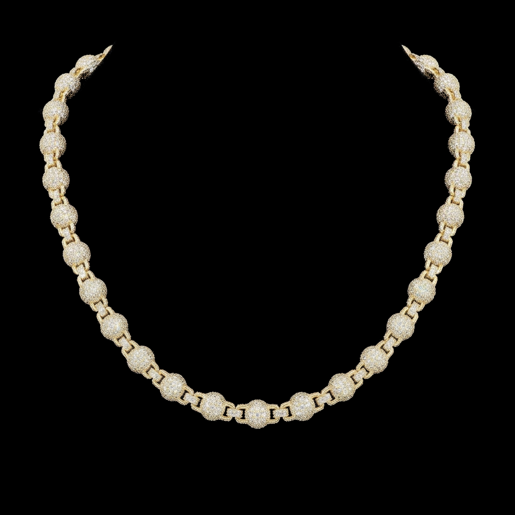 Iced Ball Link Chain