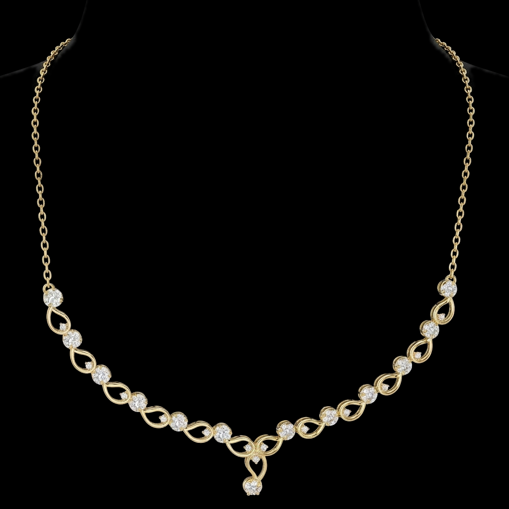 Pear Link Necklace