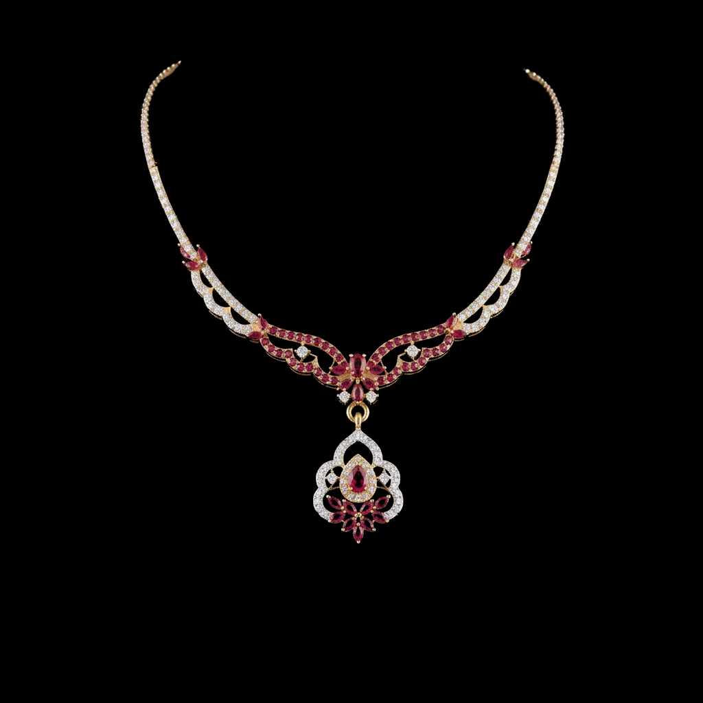 Ruby Flower Collar