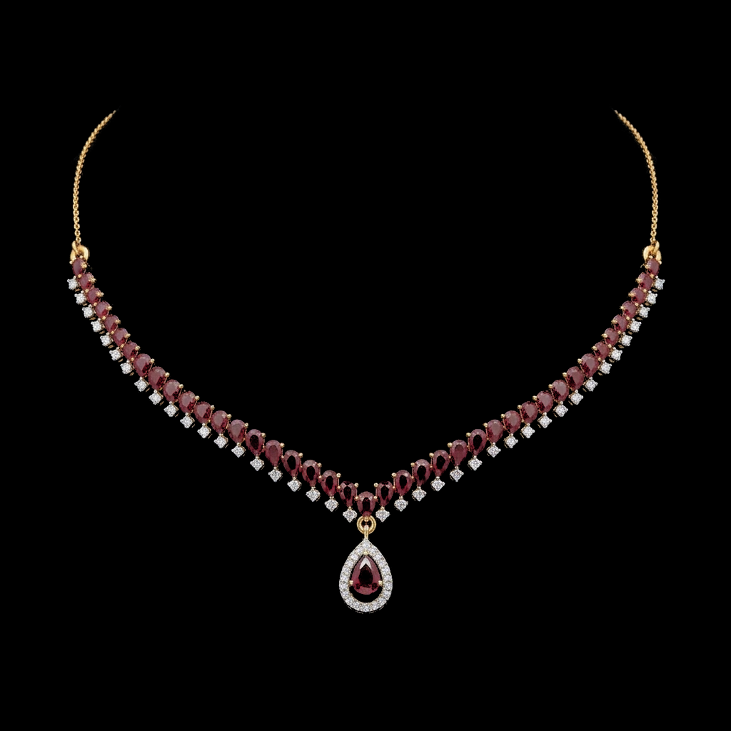 Ruby V Necklace