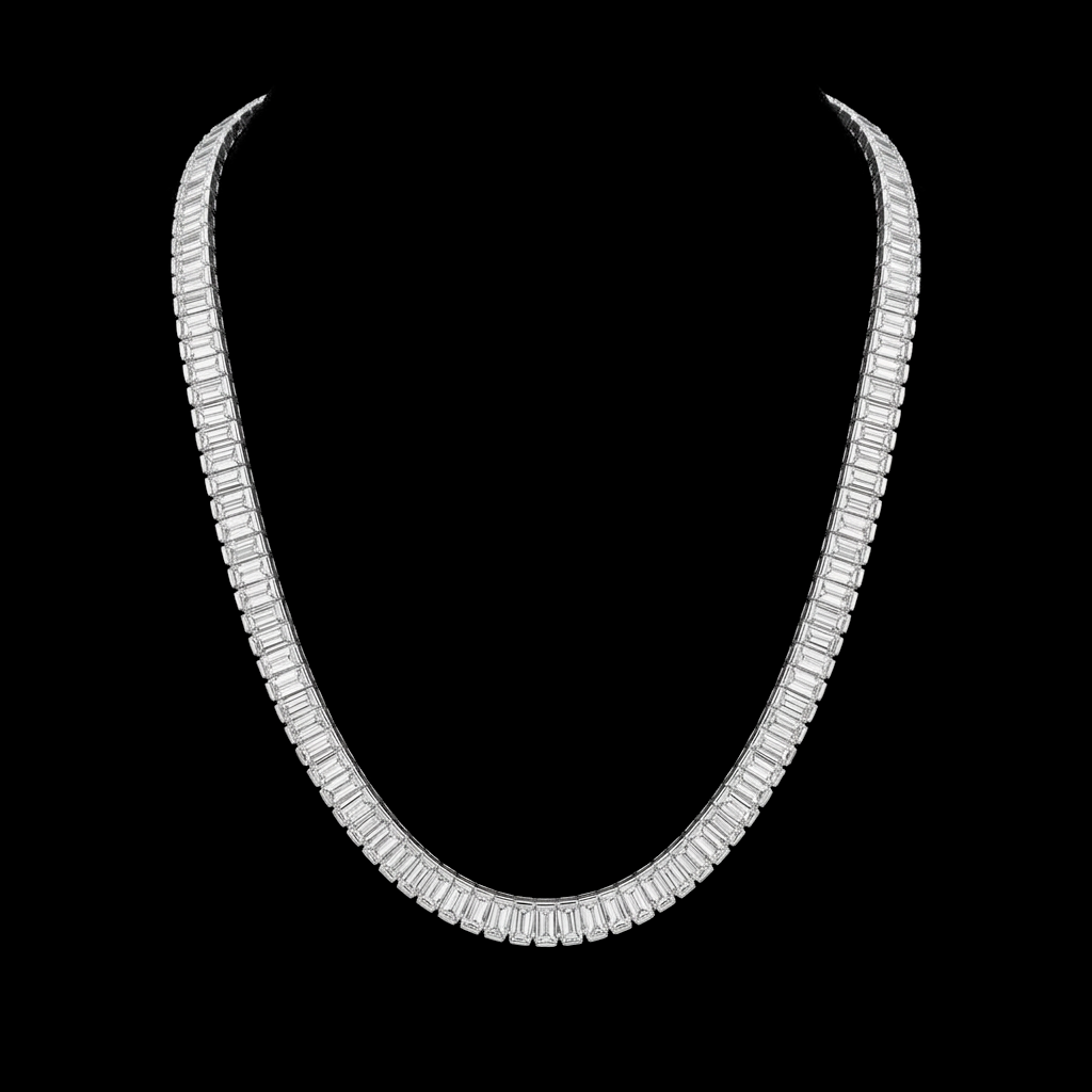 Baguette Link Necklace