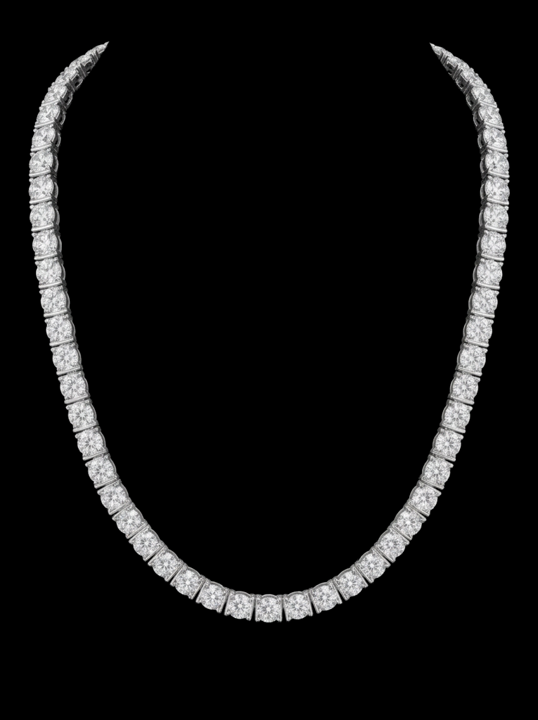Bar-Set Tennis Necklace