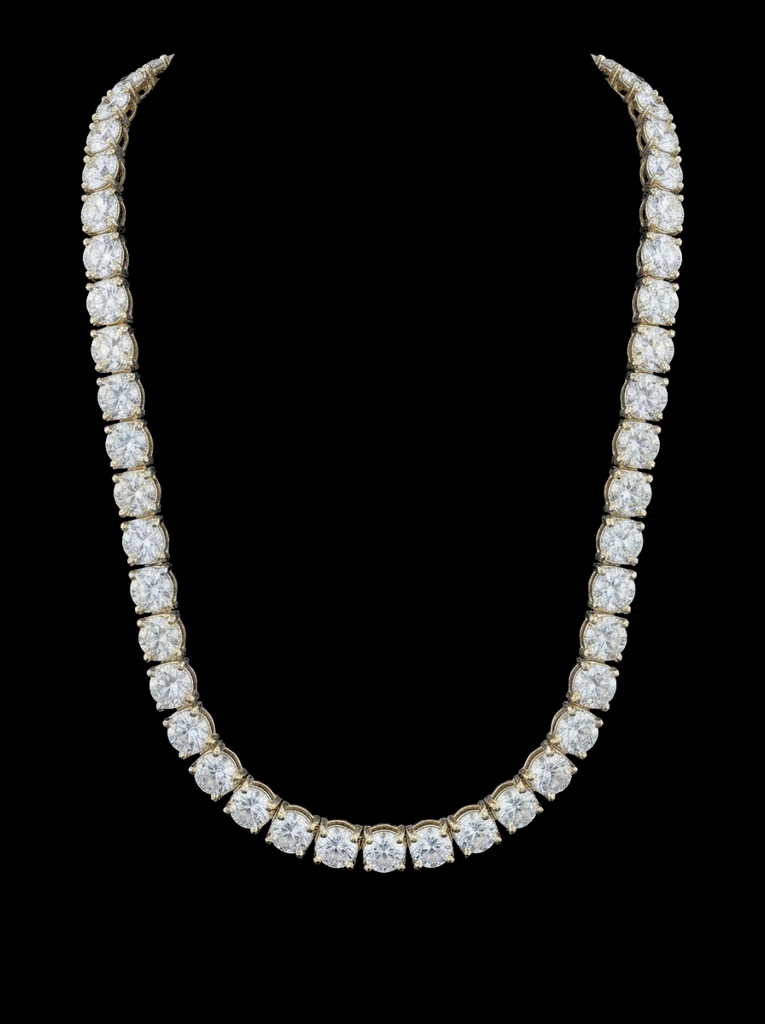 Two-Tone Tennis Necklace