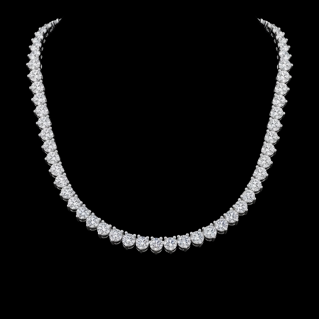 Three Prong 4mm Sterling Tennis Chain