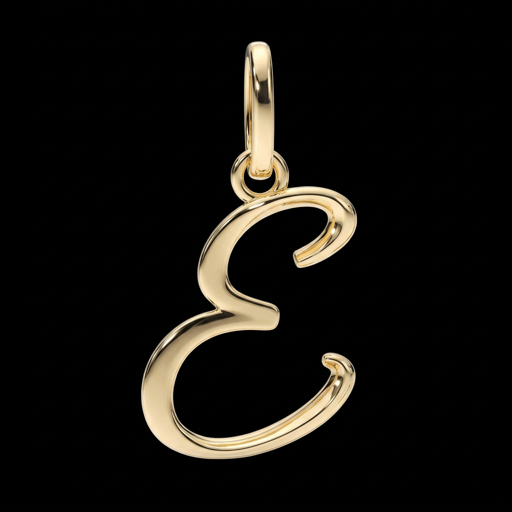 Any Letter Script Initial Pendant