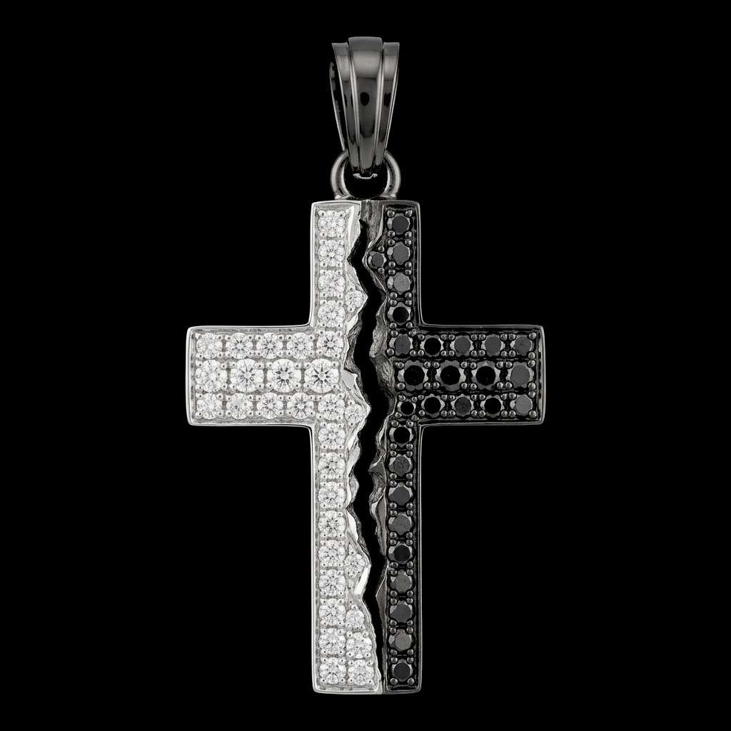 Cracked Cross Pendant
