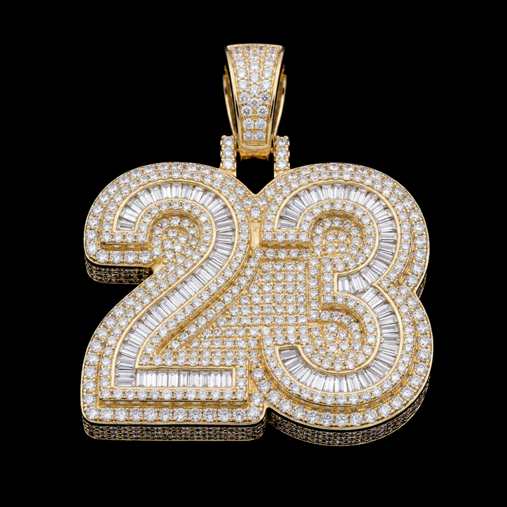Custom Number Pendant