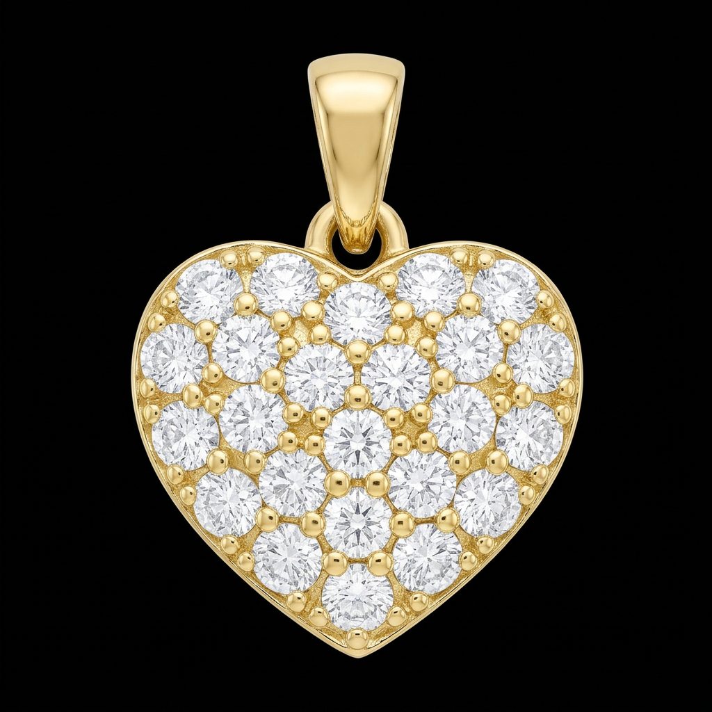 Pavé Heart Pendant