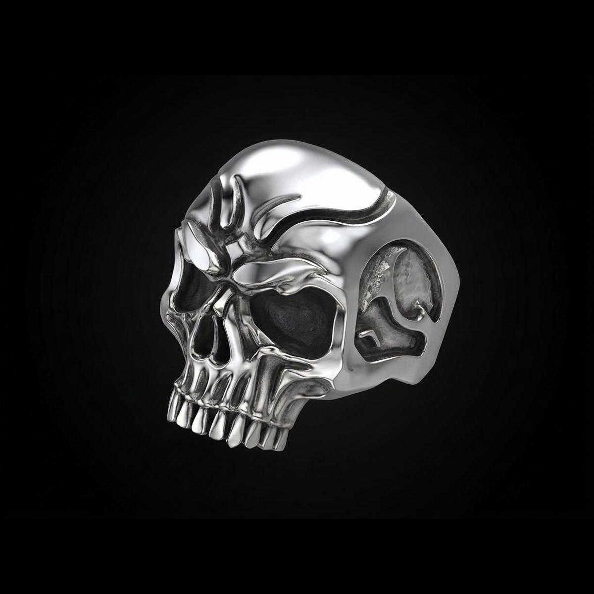 Biker Skull Ring