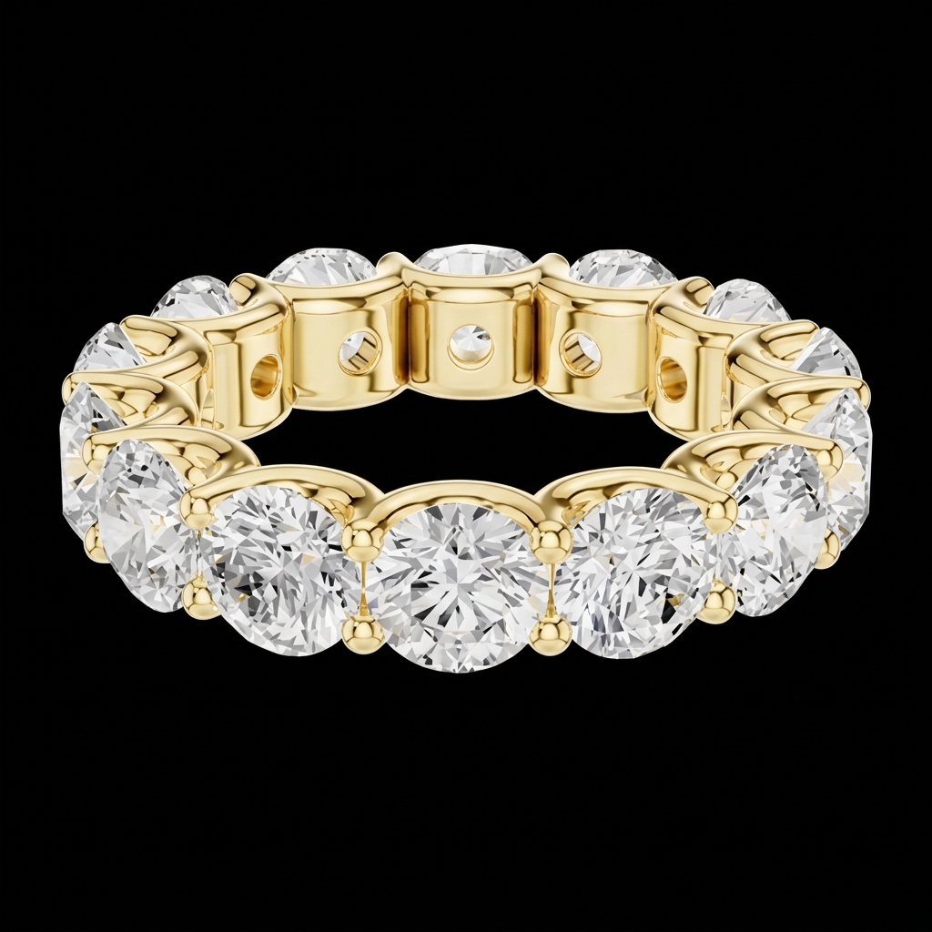 Bold Round Eternity Band