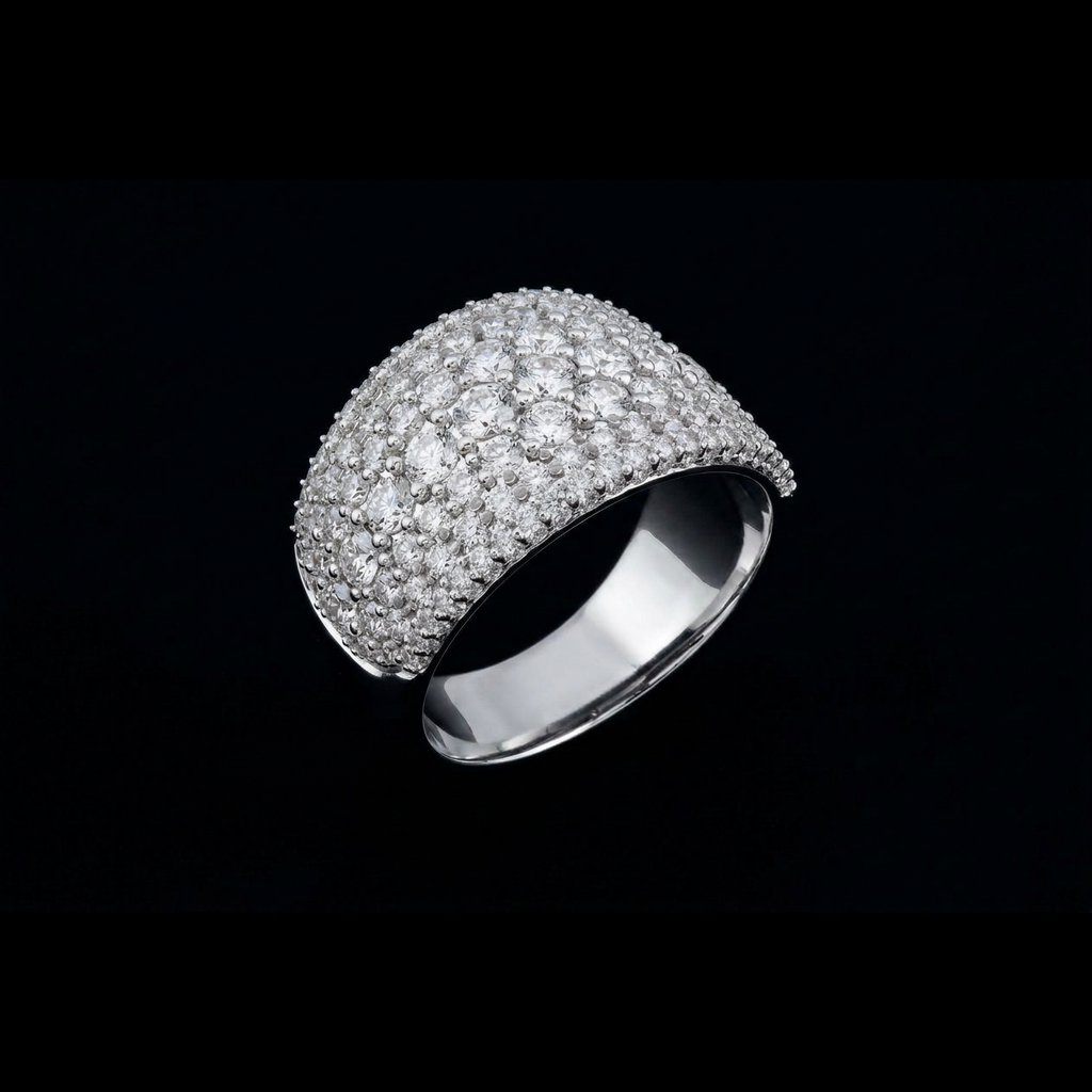 Chunky Pavé Dome Ring
