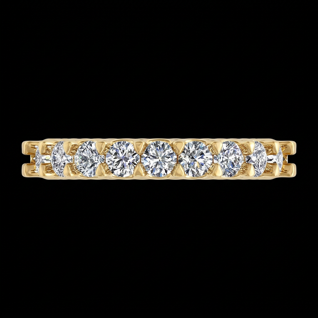 Classic Straight Diamond Band