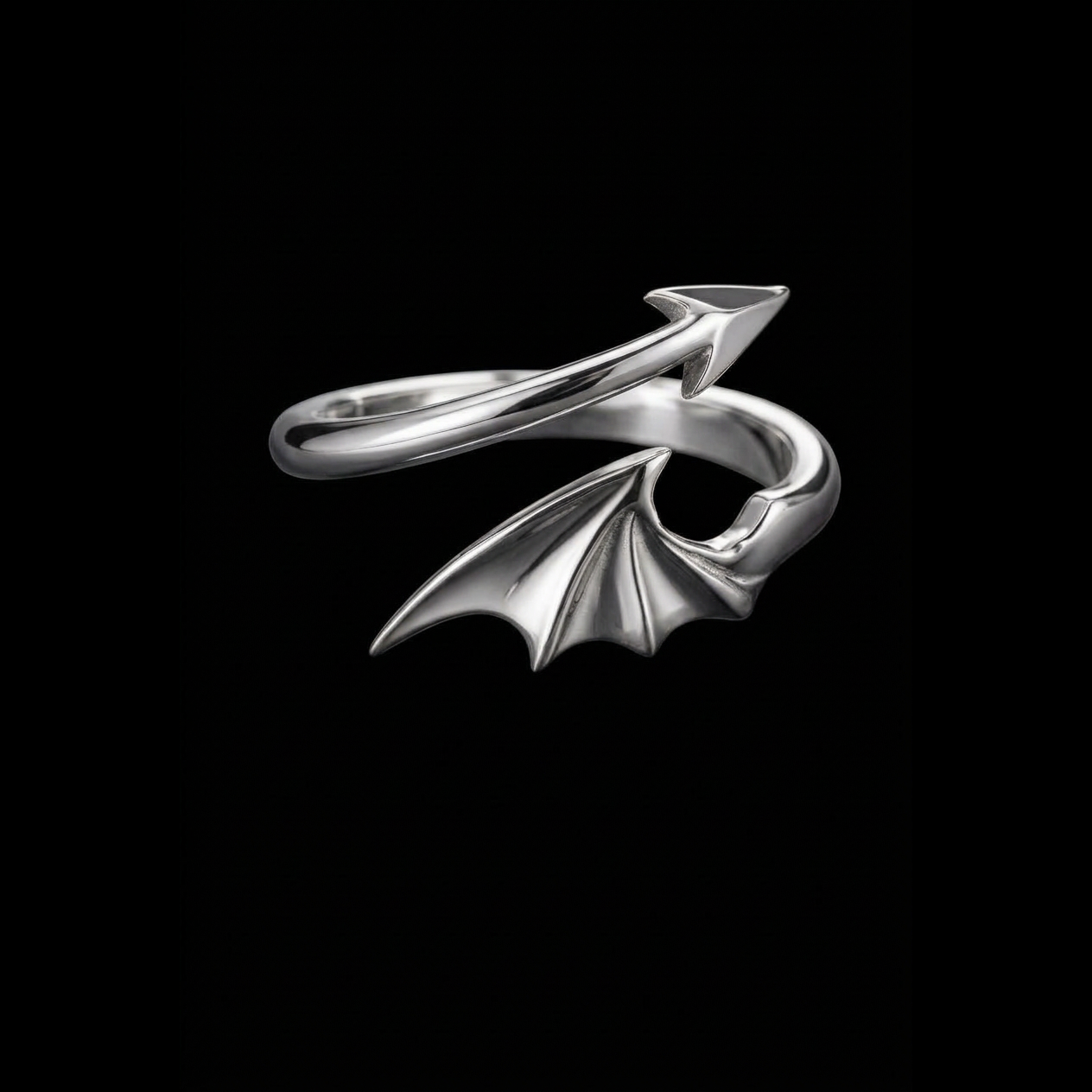 Devil Wing Arrow Wrap Ring