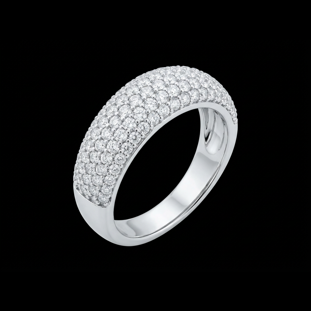 Domed Pavé Band