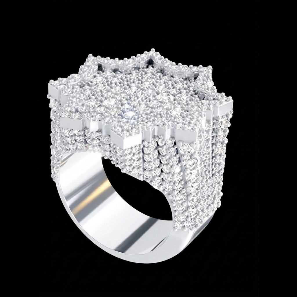 Iceflake Hip Hop Ring