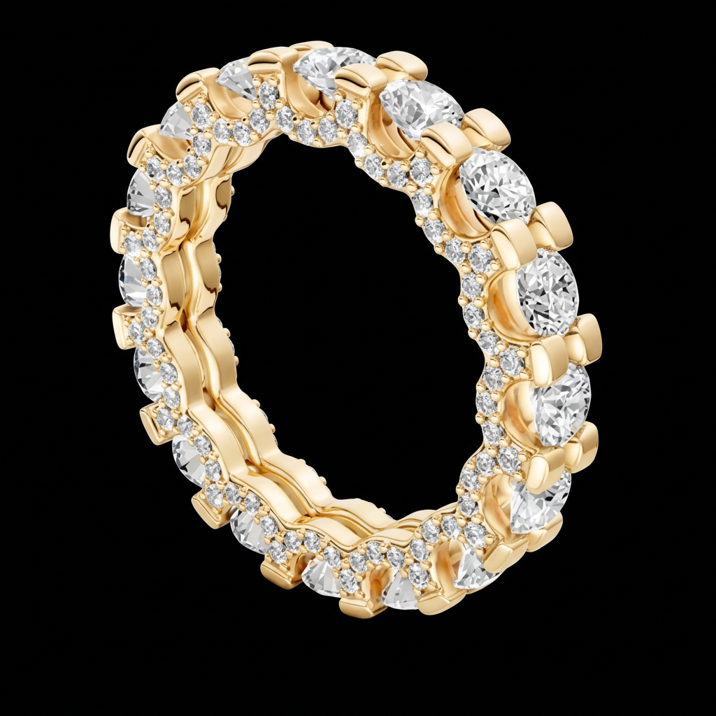Micro Pavé Full Eternity Band