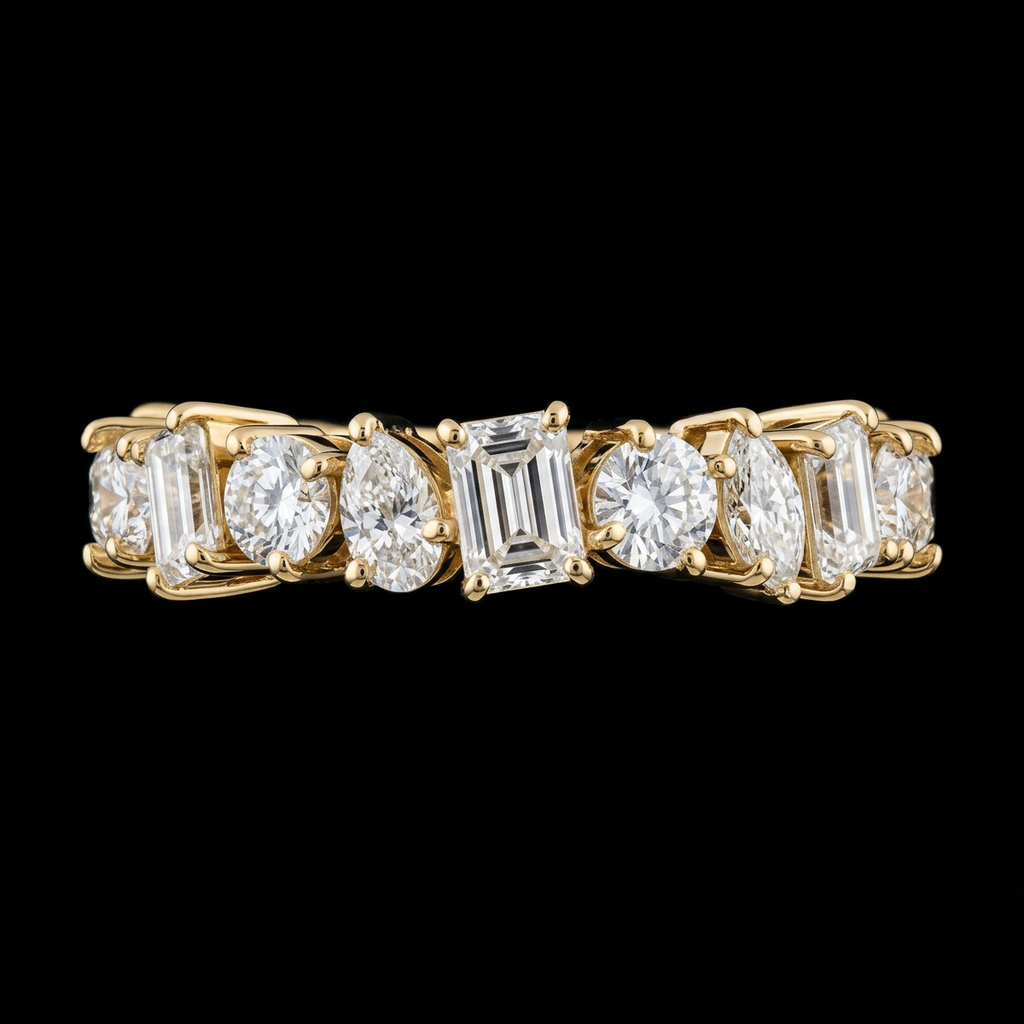 Mixed Cut Eternity Band
