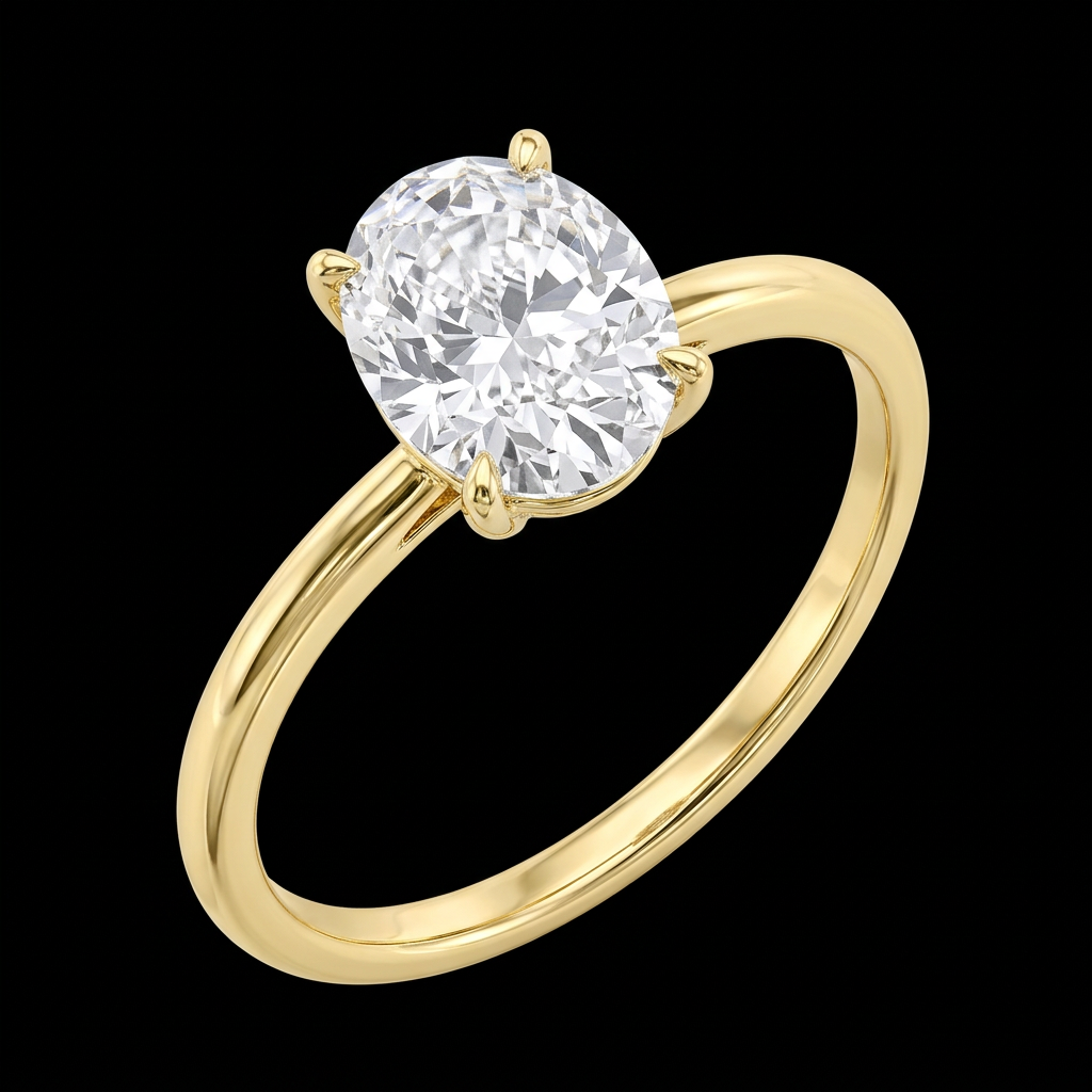 Oval Solitaire Engagement Ring