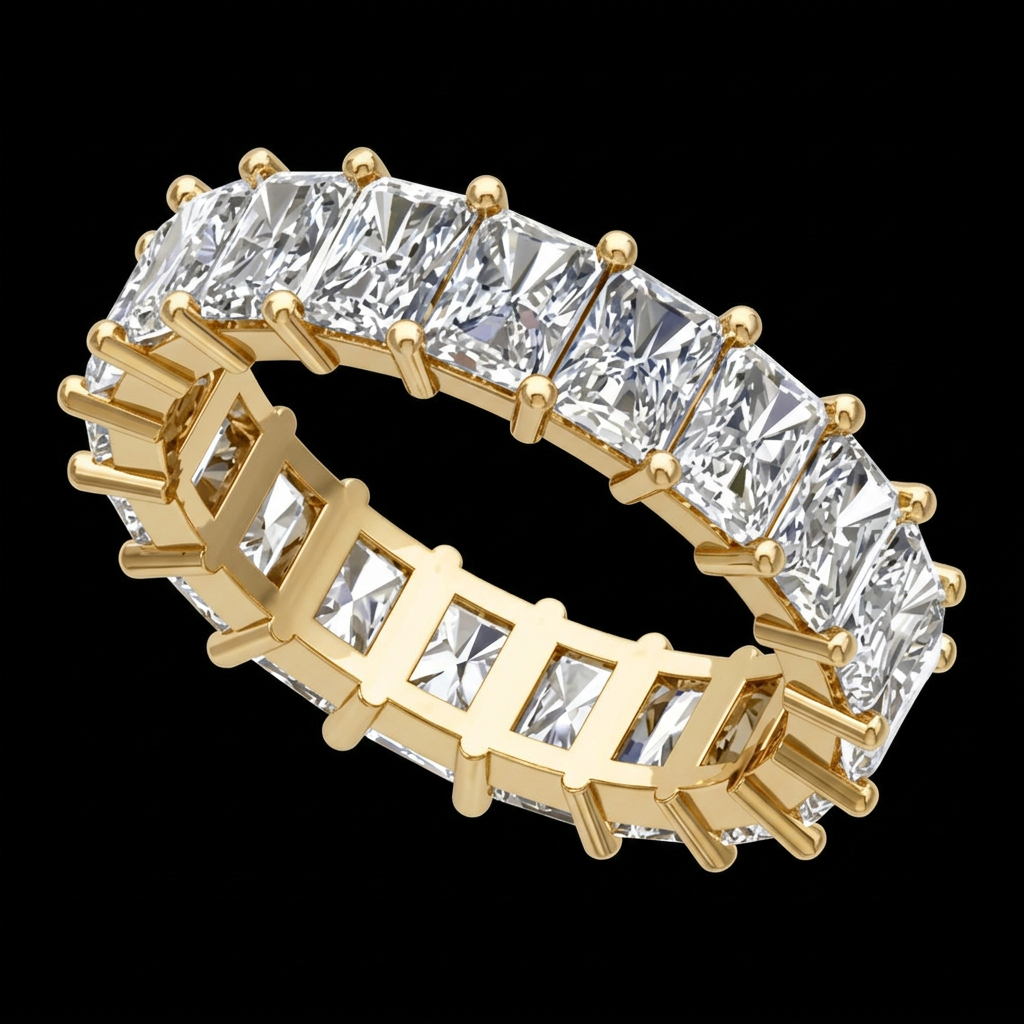 Radiant Cut Eternity Band