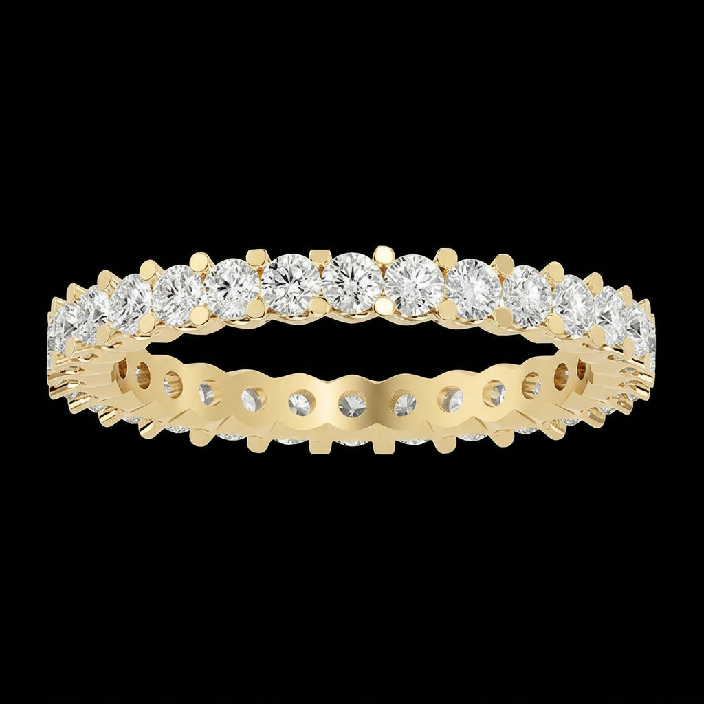 Round Diamond Eternity Band