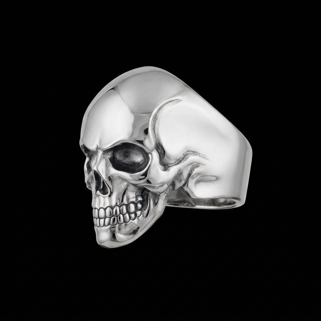 Sculpted Skull Ring