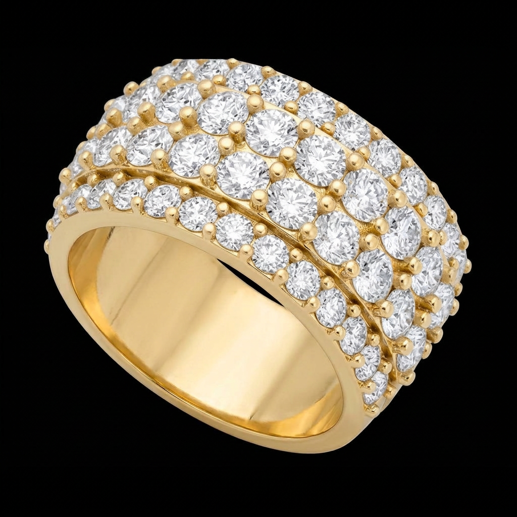 Three-Row Statement Band