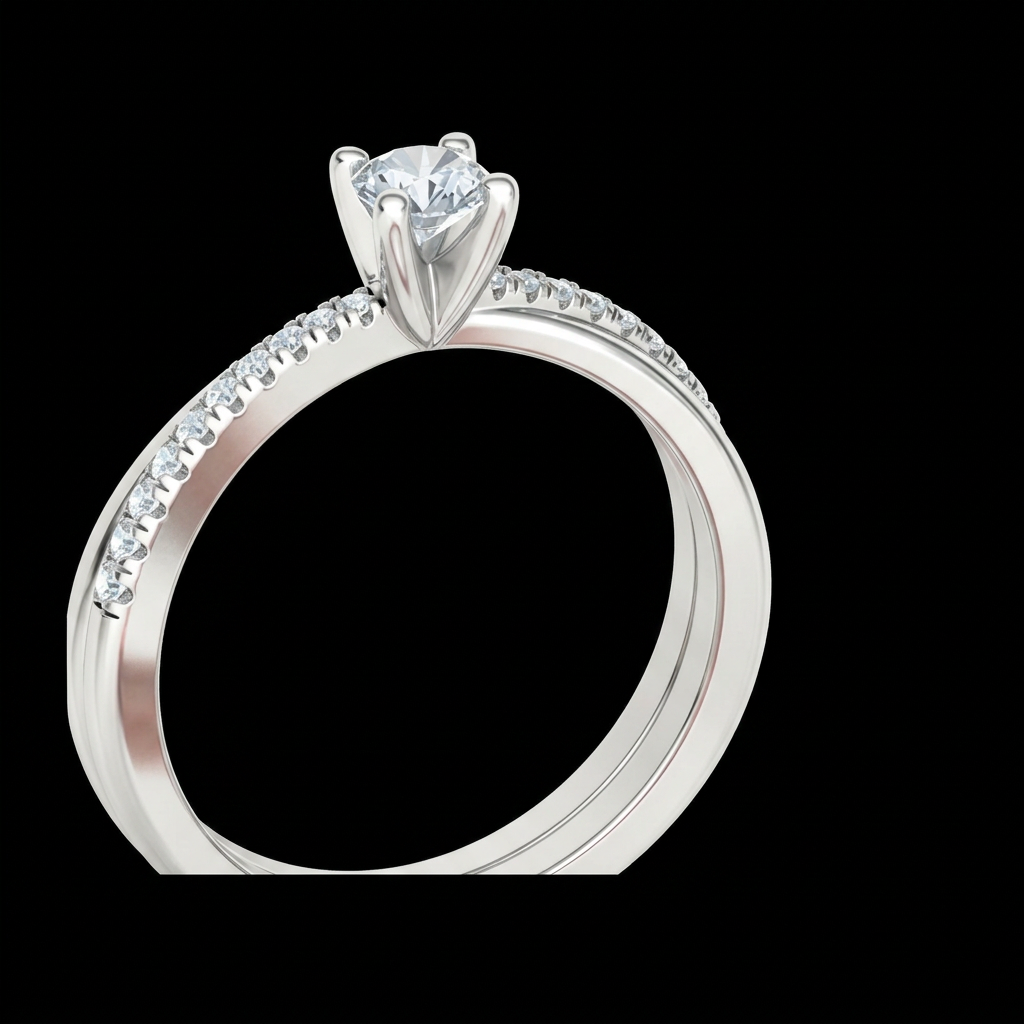Twisted Vine Solitaire Ring