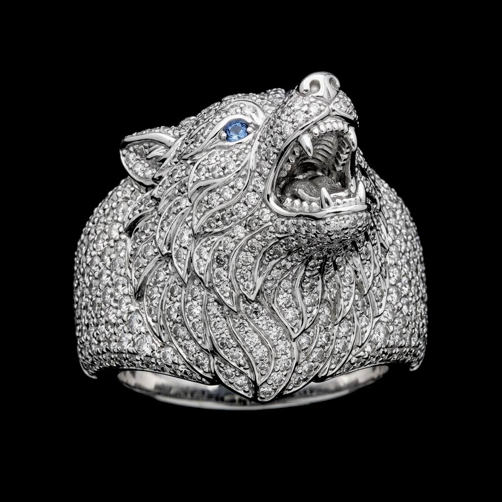Howling Wolf Ring